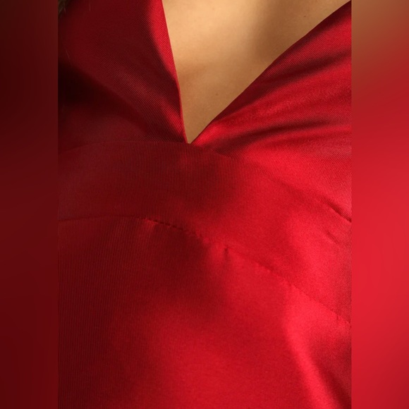 🚫SOLD🚫NWT Lulus Glamorous Life wine red sleeveless mini dress size M - Picture 4 of 5